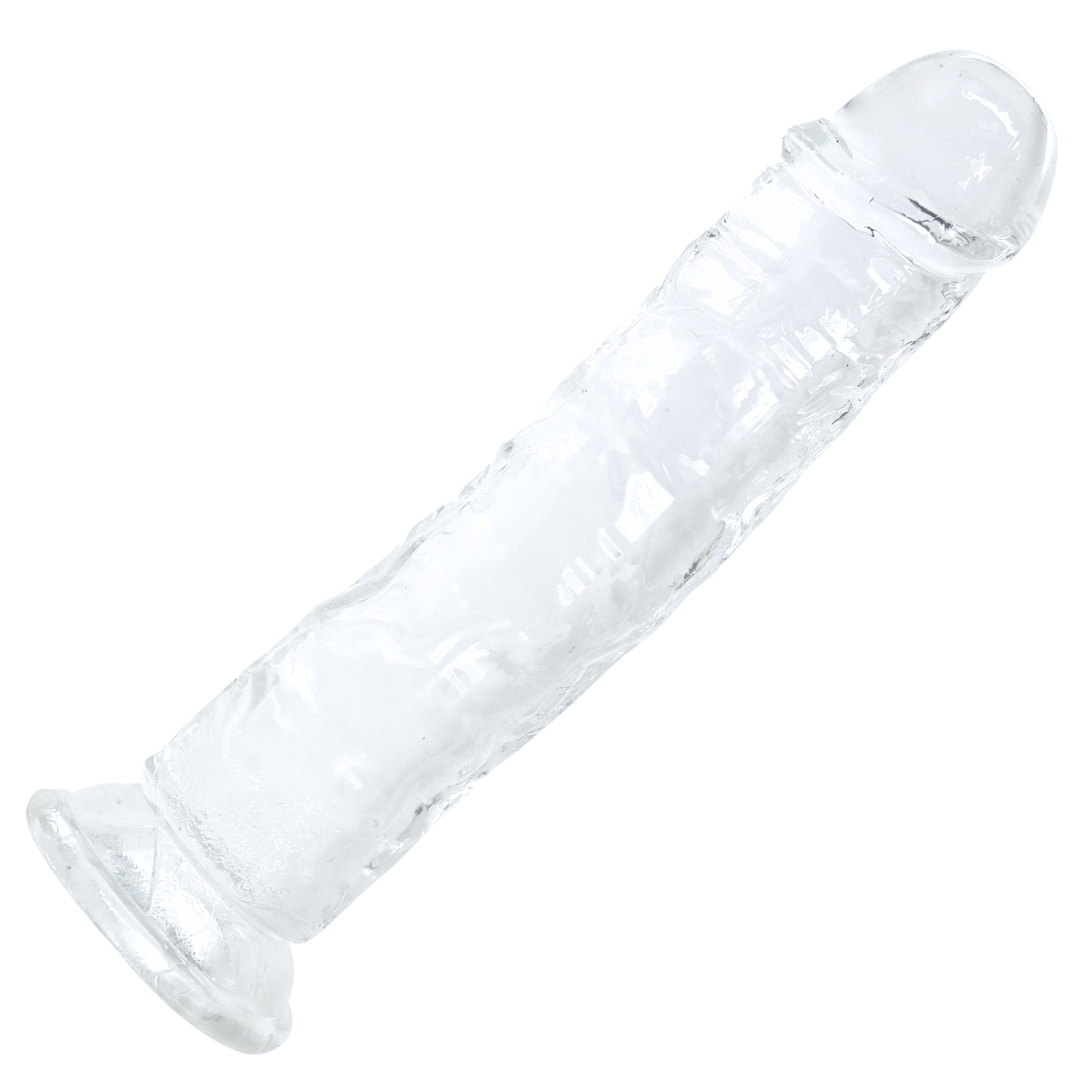Ultra Lifelike Clear Suction Cup Dildo For Hands-Free Riding