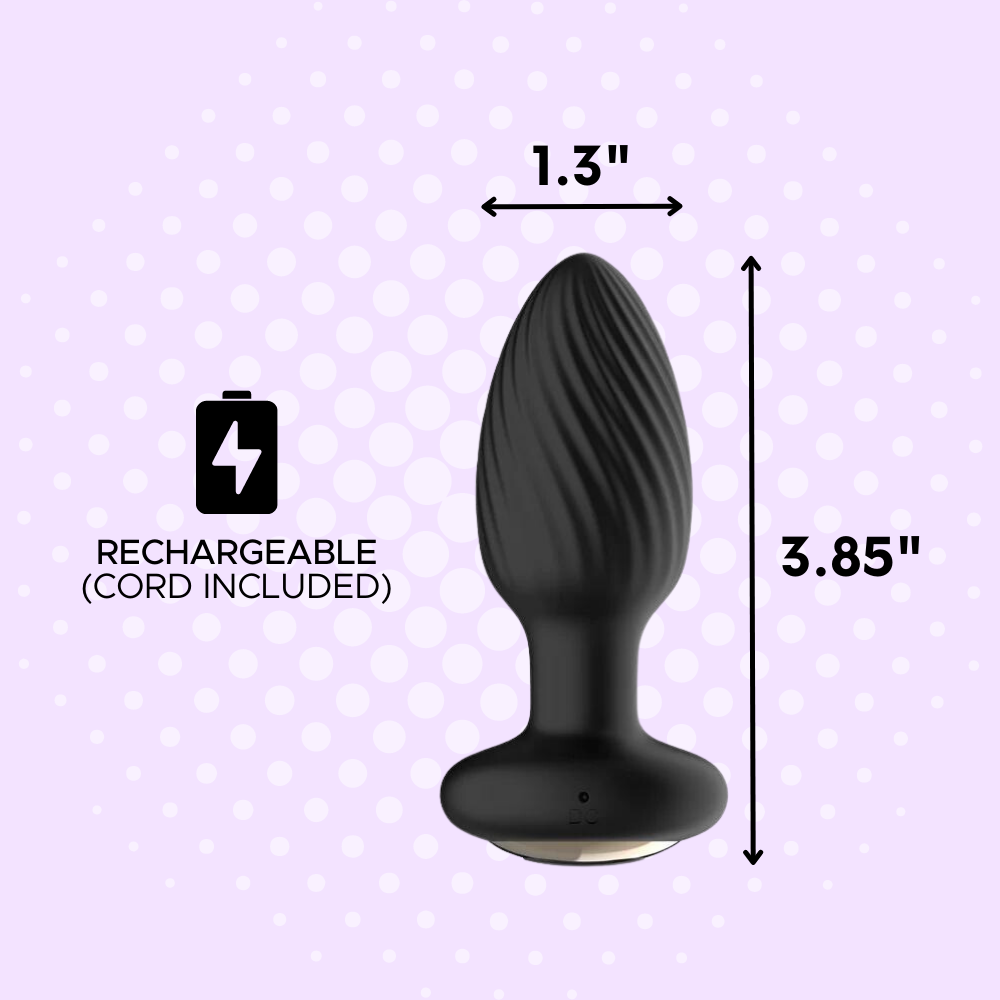 THE RIMMER Wireless Rotating & Rim Job Silicone Anal Plug
