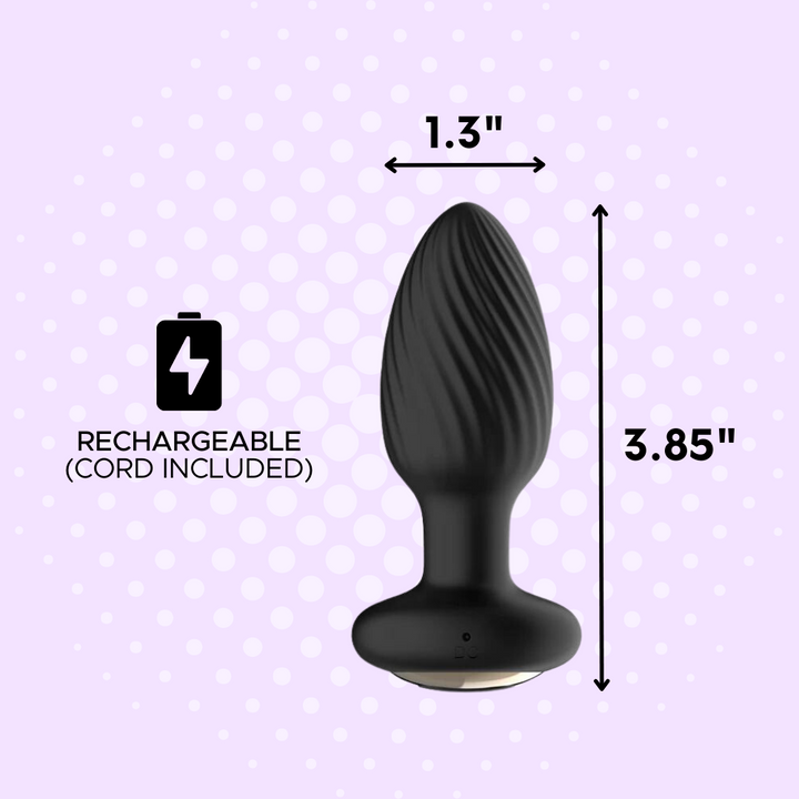 THE RIMMER Wireless Rotating & Rim Job Silicone Anal Plug