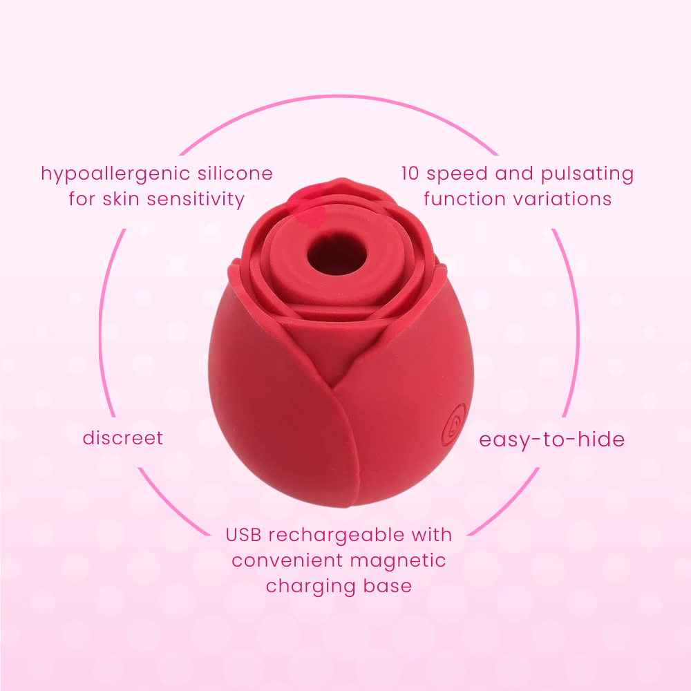 Hypoallergenic silicone, discreet, easy-to-hide, USB rechargeable