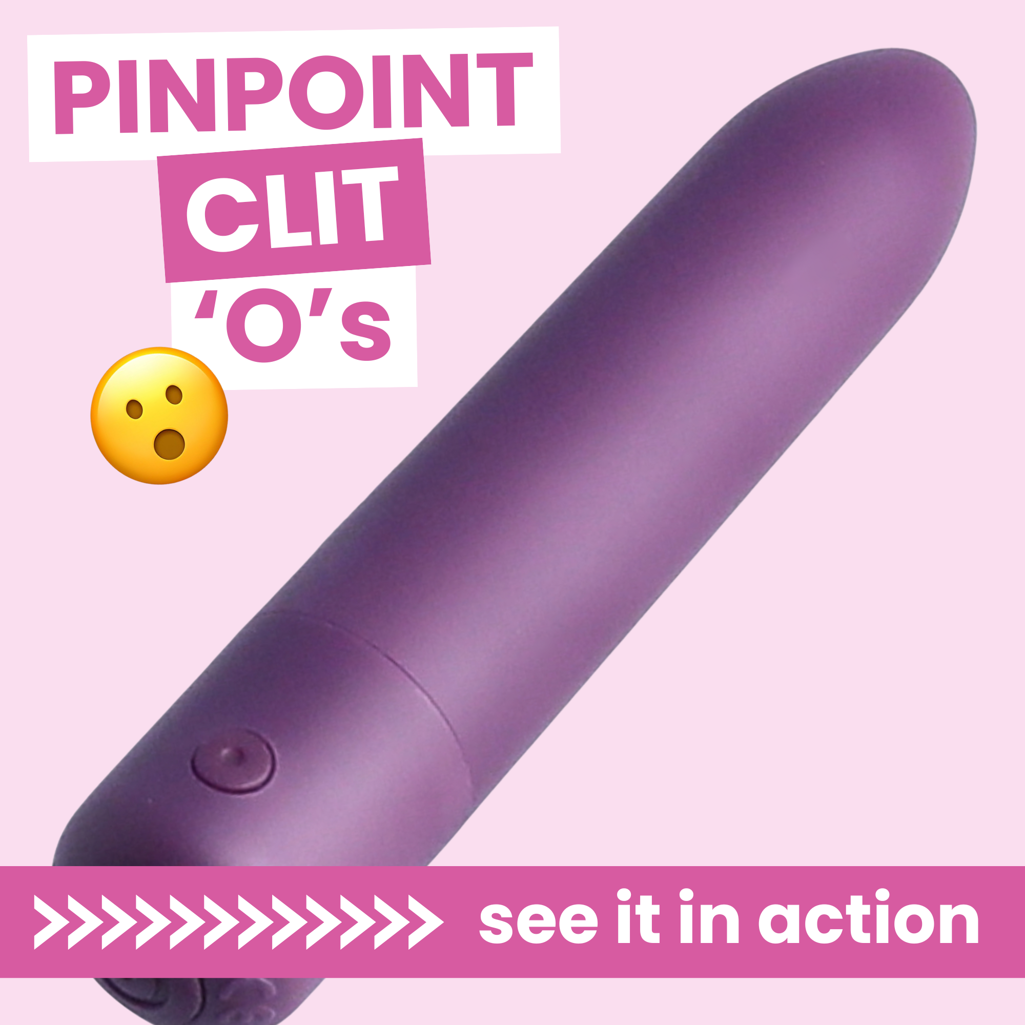 Pinpoint Bullet Vibrator - USB Rechargeable for Endless 'O's! TooTimid.com Pinpoint Bullet Vibrator - USB Rechargeable for Endless 'O's! TooTimid.com