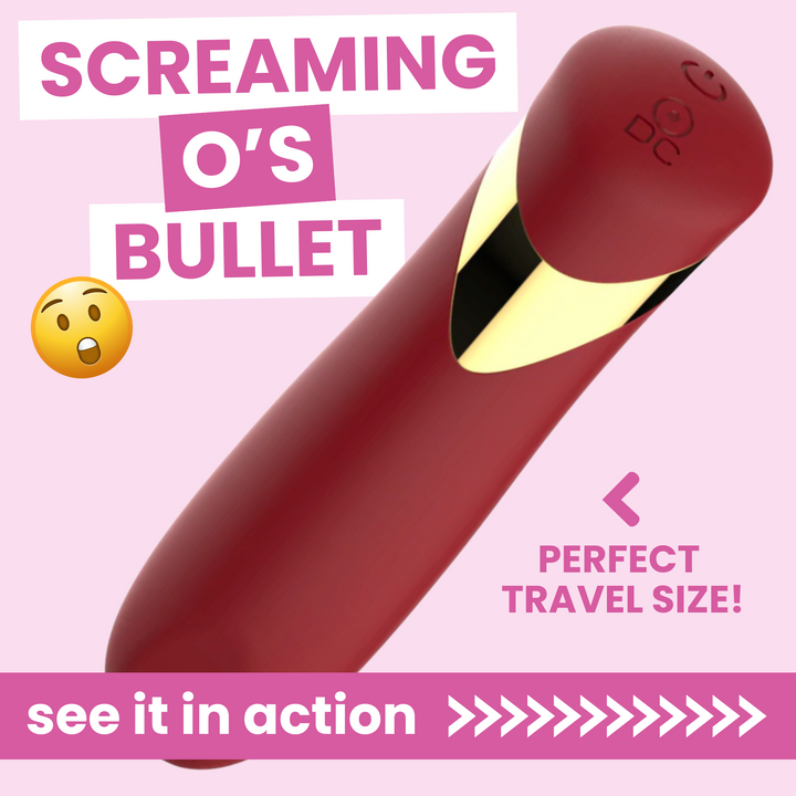 Magic Mini Silicone Lipstick Bullet  SCREAMING 'O'S BULLET PERFECT SIZE FOR TRAVEL see it in action