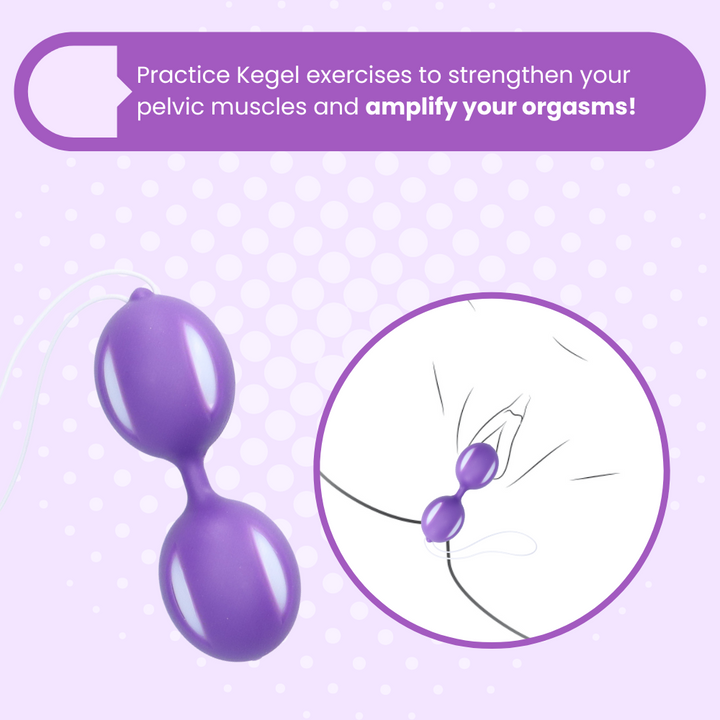 Practice Kegel exercises to strengthen your pelvic muscles and amplify your orgasms!