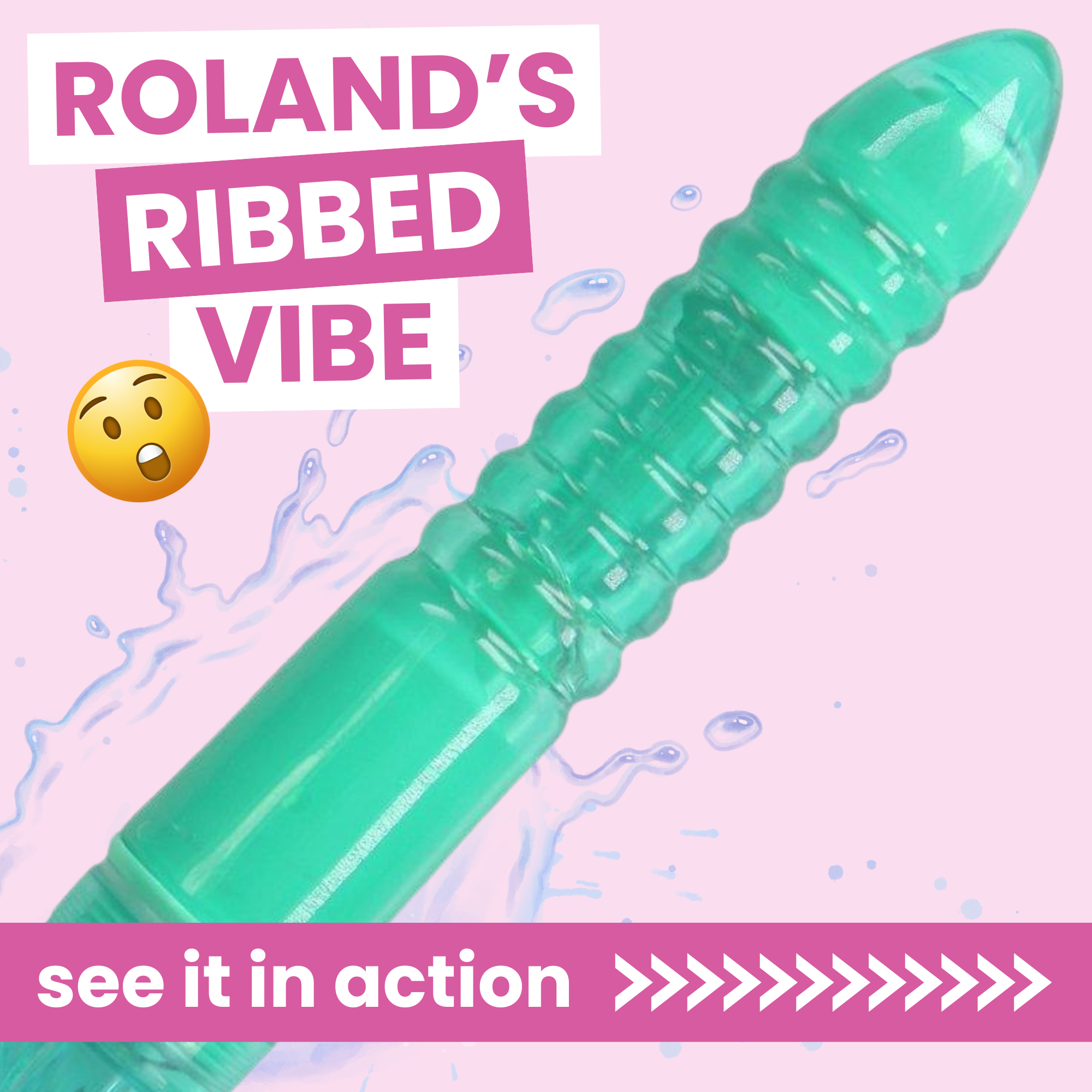 Roland's Ribbed Vibe | Textured Multi-Speed Stimulator  TooTimid.com