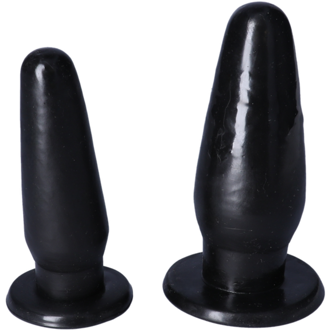 small and large black plug