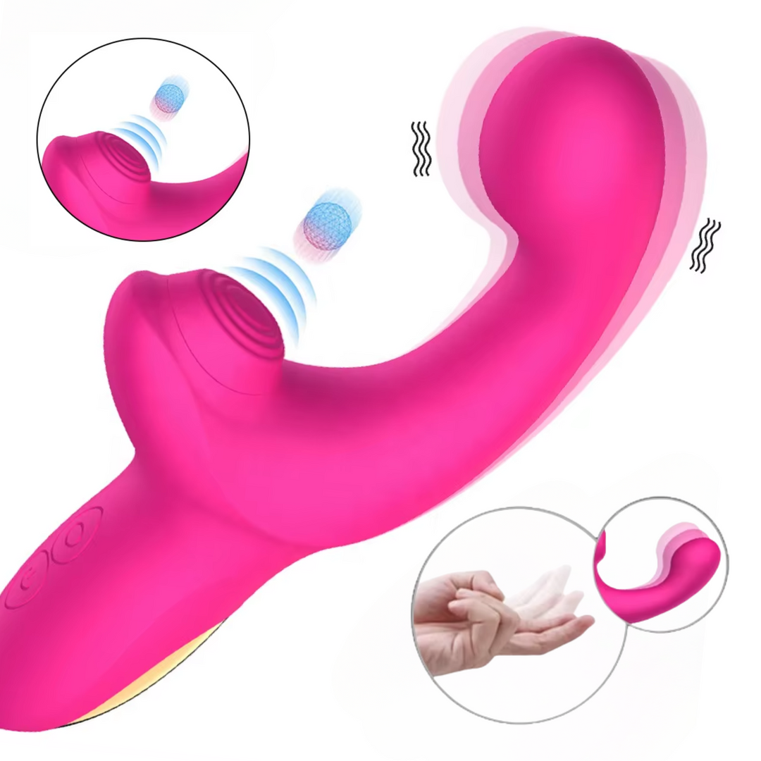 Thumping & Fingering Dual Action Vibrator
