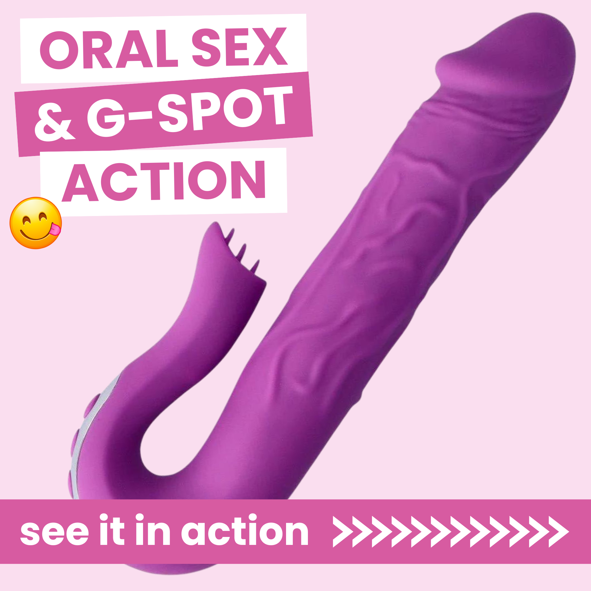 Temptation Fluttering Tongues Rotating Duo Vibrator – TooTimid.com