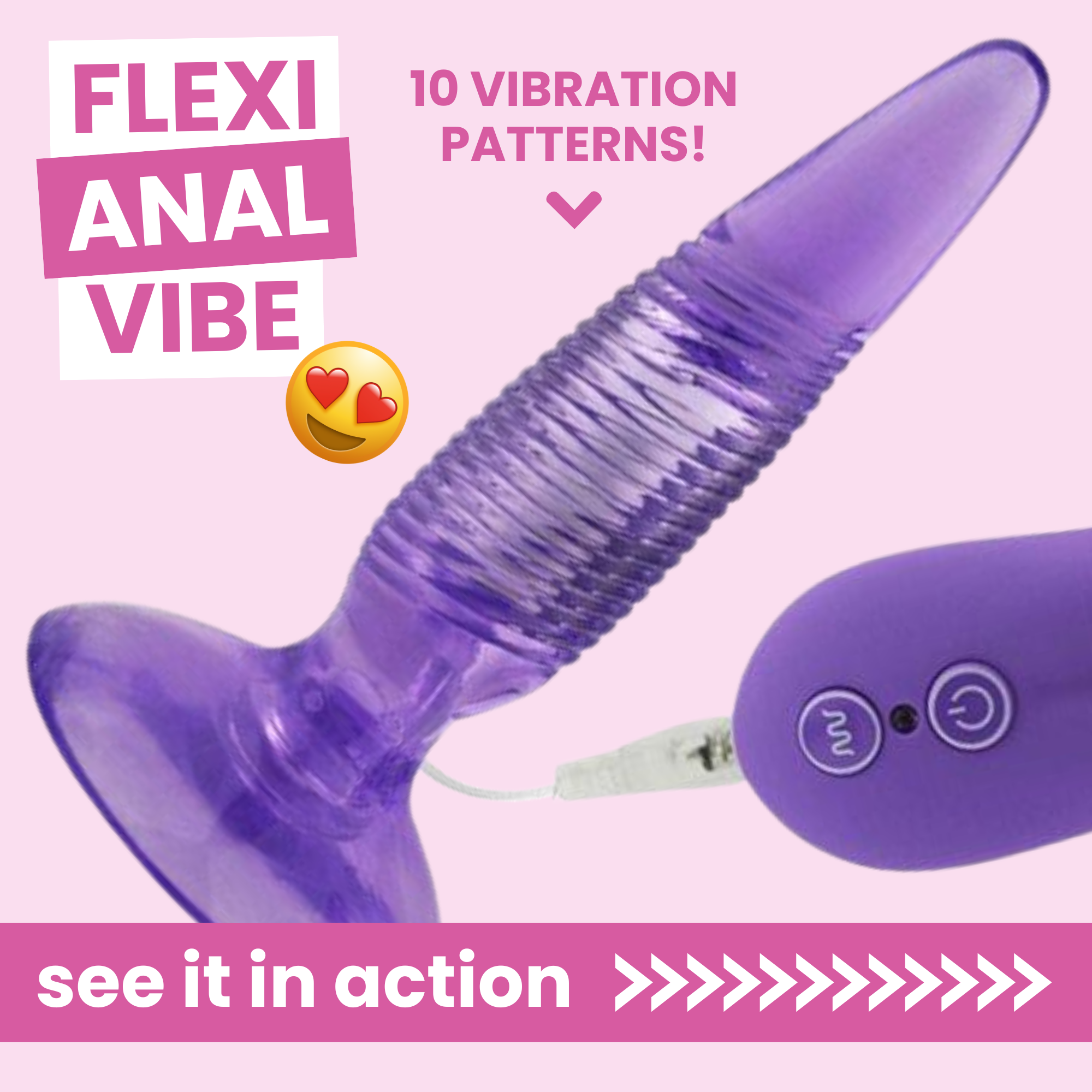 Cherry's Vibrating Twister Butt Plug Textured Anal Vibrator – TooTimid.com