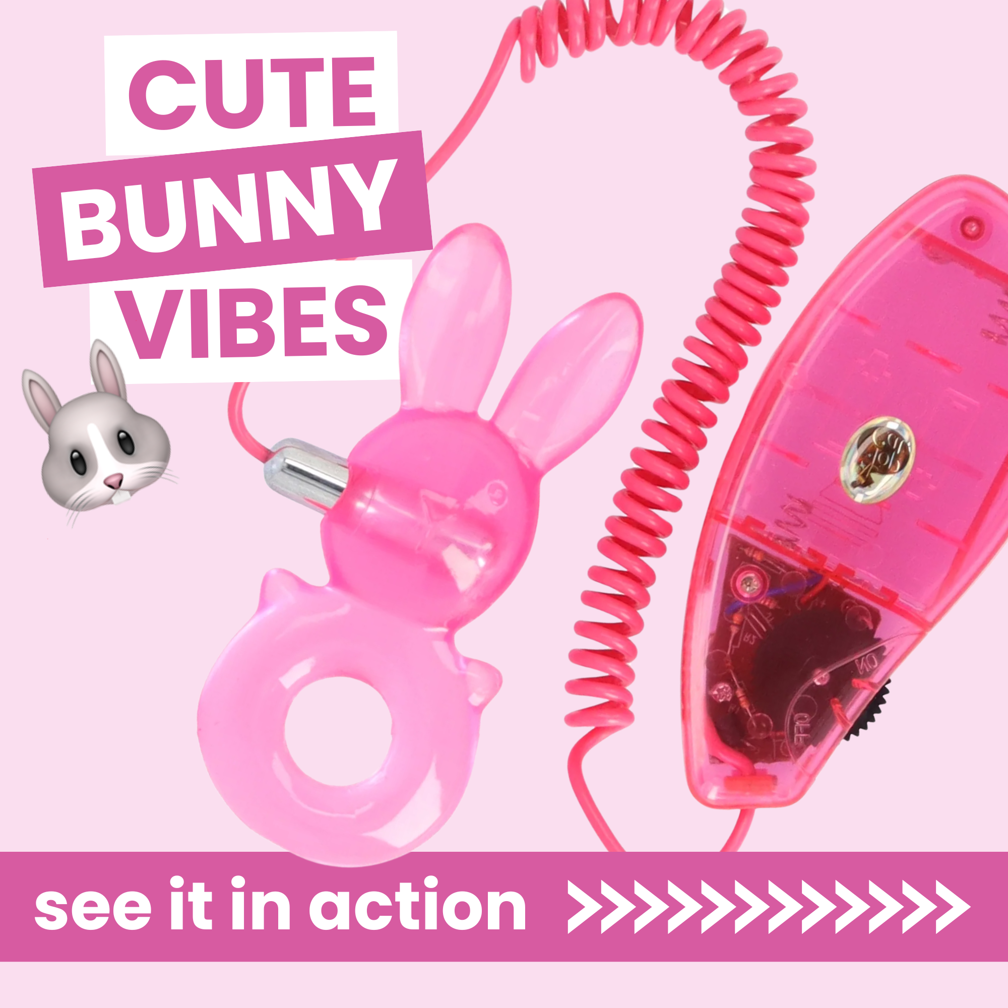 Vibrating Bunny Cock Ring – TooTimid.com