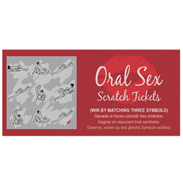 Oral Sex Scratch Tickets, bringing some fun to the bedroom one scratch at a time!