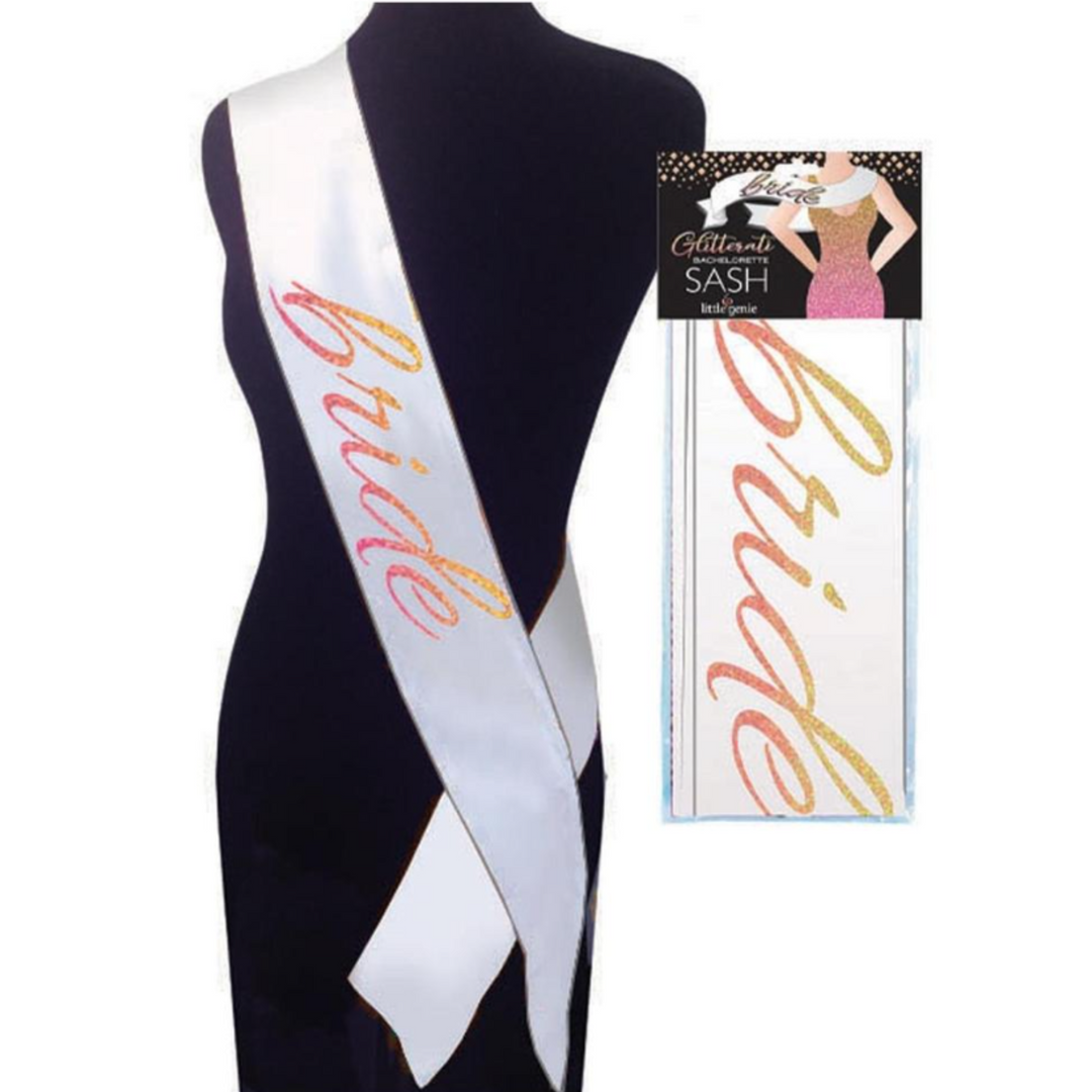 Glitterati Bride Sash for Bachelorette Party!