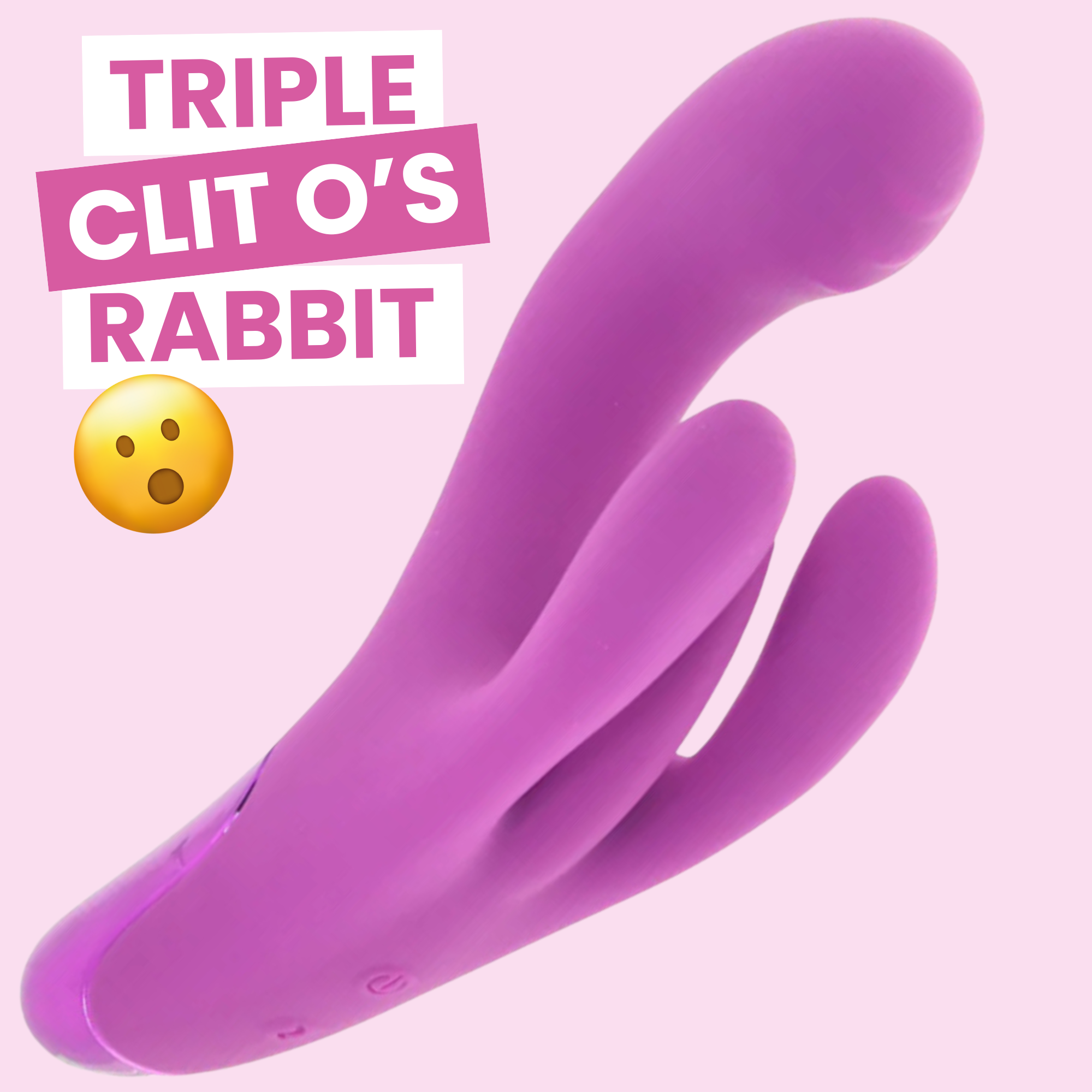 Bang! Triple Rabbit Silicone Vibrator TooTimid.com Bang! Triple Rabbit Silicone Vibrator TooTimid.com