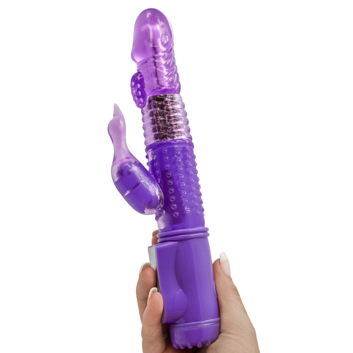 Bright purple rotating dual action vibrator