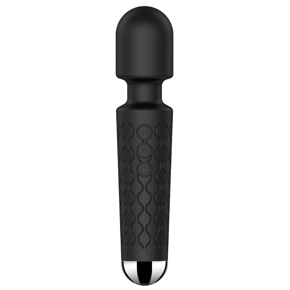 Image of the wand massager standing upright.