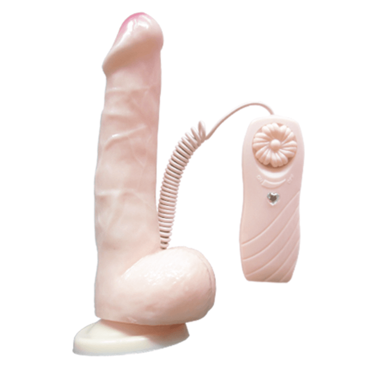 Image of the beige jelly dildo.