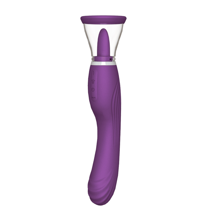 Ultimate Tongue Licker. G-Spot Vibrator And Clit Suction