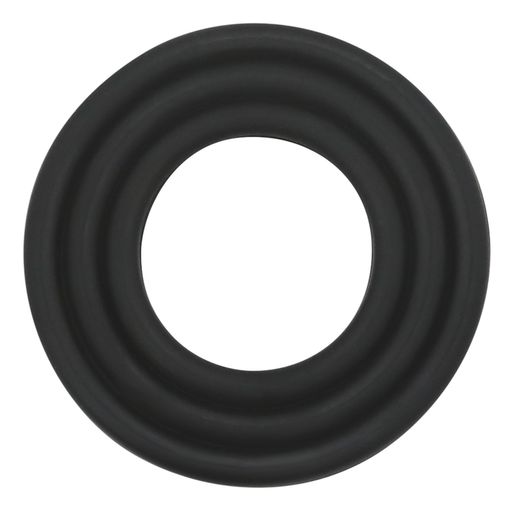 Image of the three cock rings stacked on top of each other.