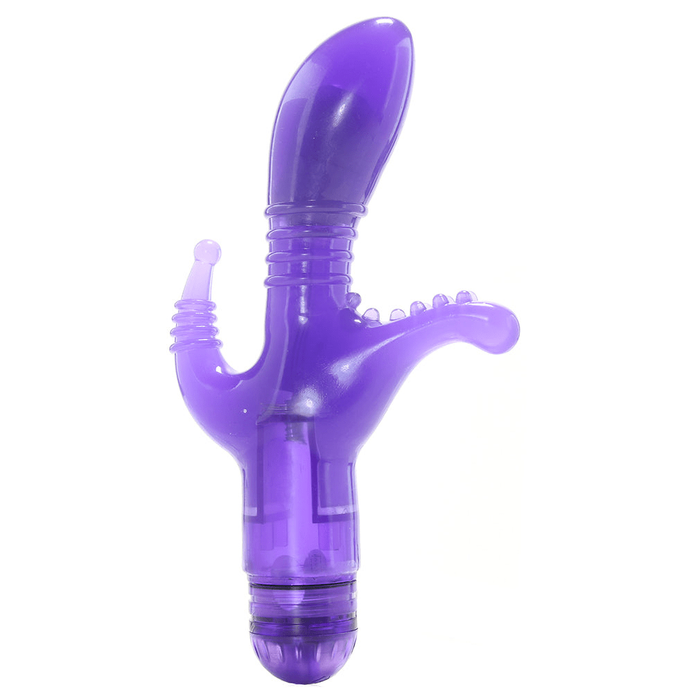 Image of the purple triple tease vibrator.