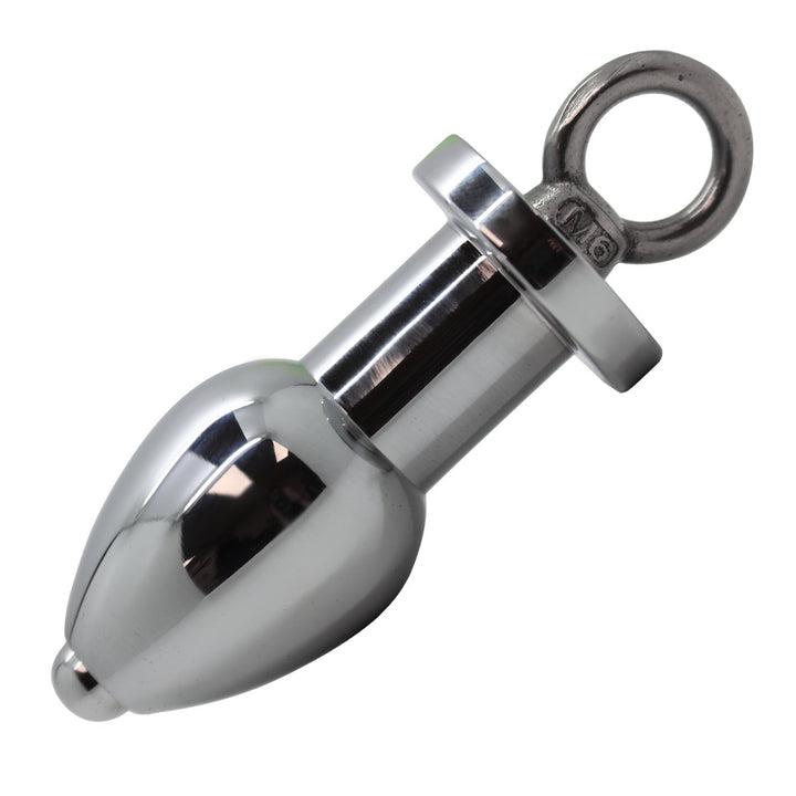Thru Hole Enema Metal Butt Plug With Removable Core - Anal Toys