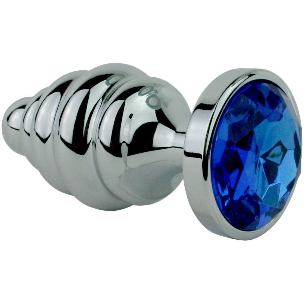Jewel Metal Anal Plug with Ripples – TooTimid.com