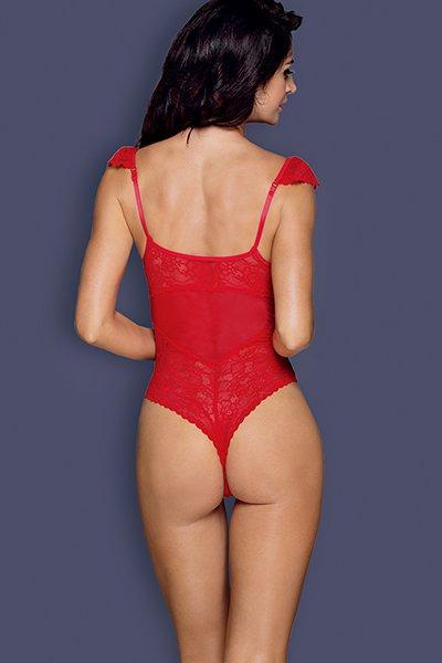 Red Lace Teddy - Three Sizes Available - Lingerie