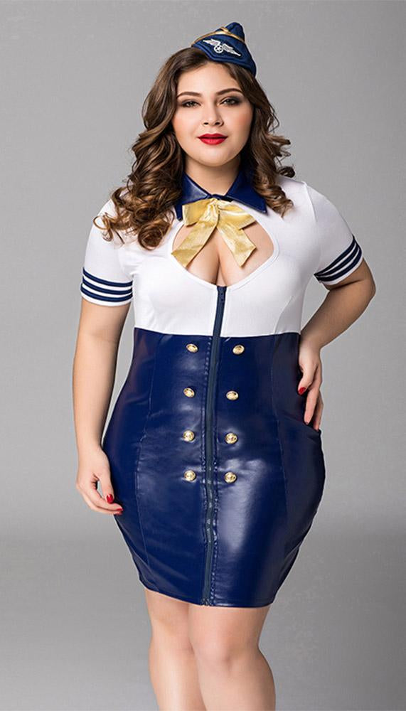 Mile High Mistress - Sexy Stewardess Costume - Lingerie