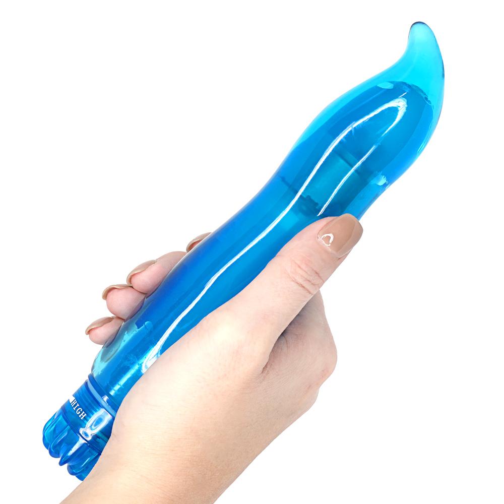 Curvy Carly 8" Vibrator | Large Stimulator  TooTimid.com