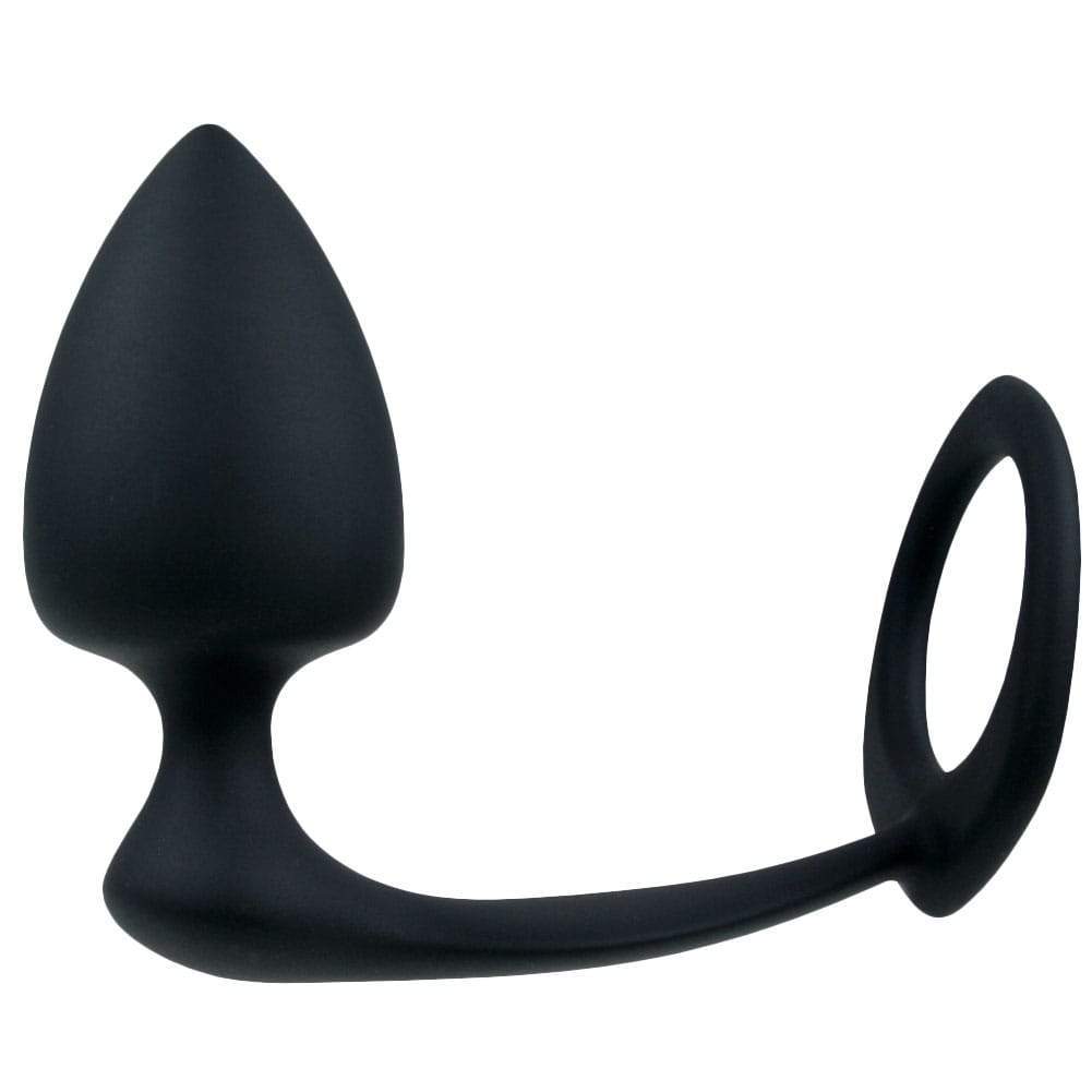 Cock Ring Butt Plug 2-in-1 Toy