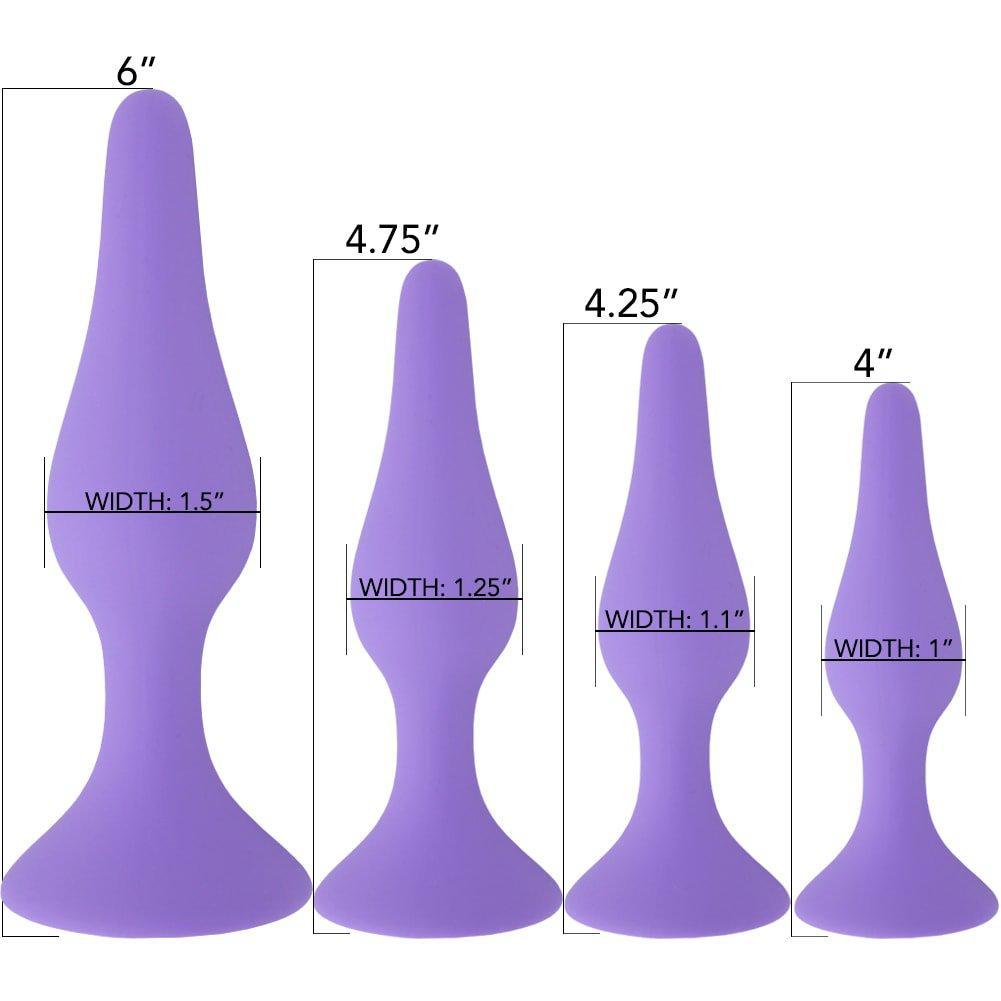 Silicone Anal Plug Kit - Set Of 4 - Anal Toys