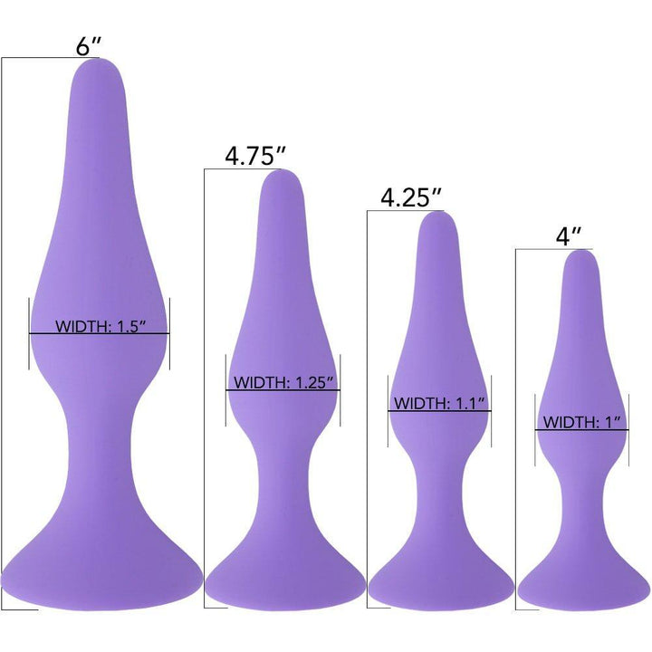 Silicone Anal Plug Kit - Set Of 4 - Anal Toys