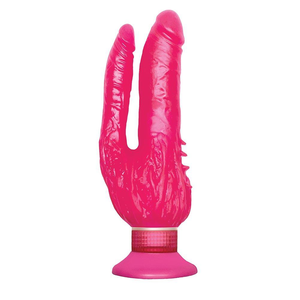 double penatration sex toys Rabbit Essentials Double Penetration Rabbit Vibrator with Rotating Shaft main image 0