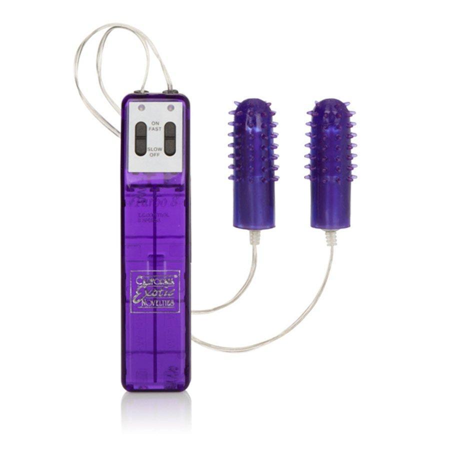 Turbo Accelerator Double Bullets | Textured Dual Vibrator TooTimid.com Turbo Accelerator Double Bullets | Textured Dual Vibrator TooTimid.com