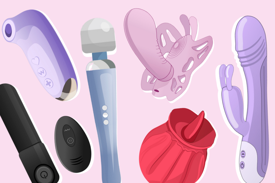 Illustration of different types of vibrators