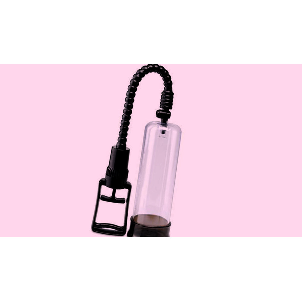 Image of penis pump with pink background