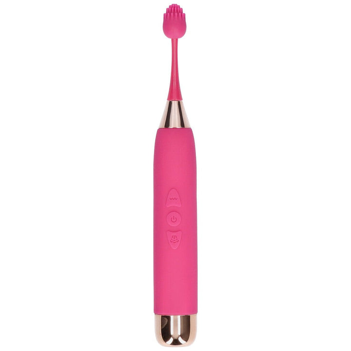Clitoral stimulator with the nubby texture attachment on the tip