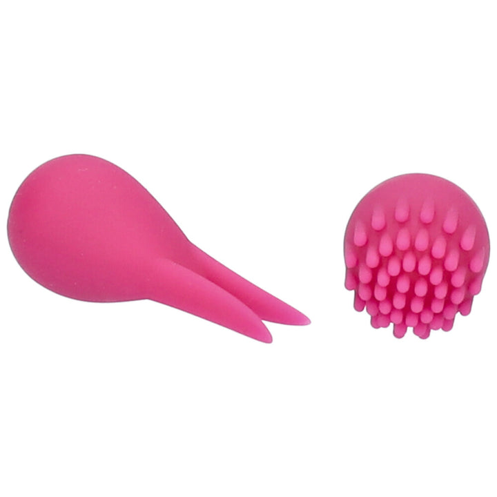 The flickering tongue and nubby tip attachments close up to show texture
