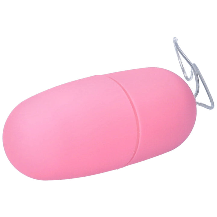 Angled view of the side of the pink Wireless Vibrating Egg.