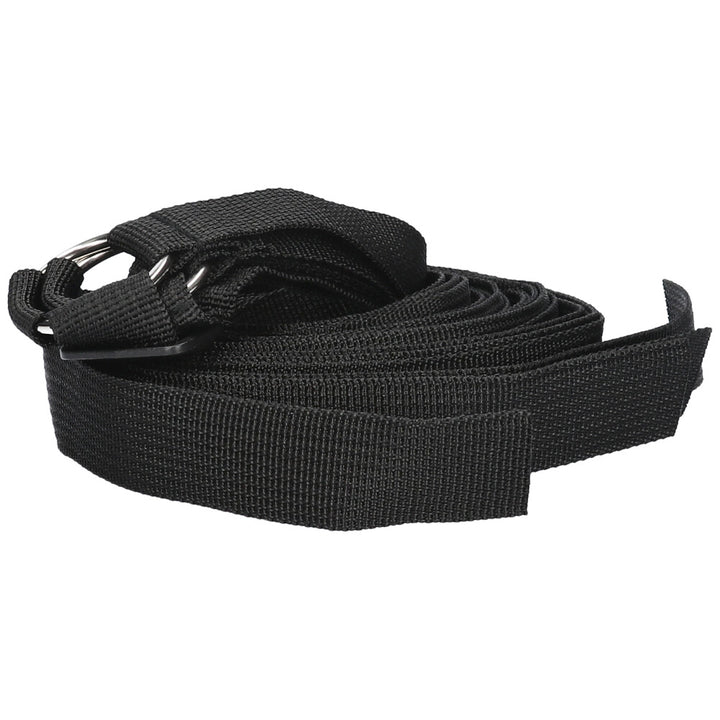 Front view of bed straps wrapped in a spool.