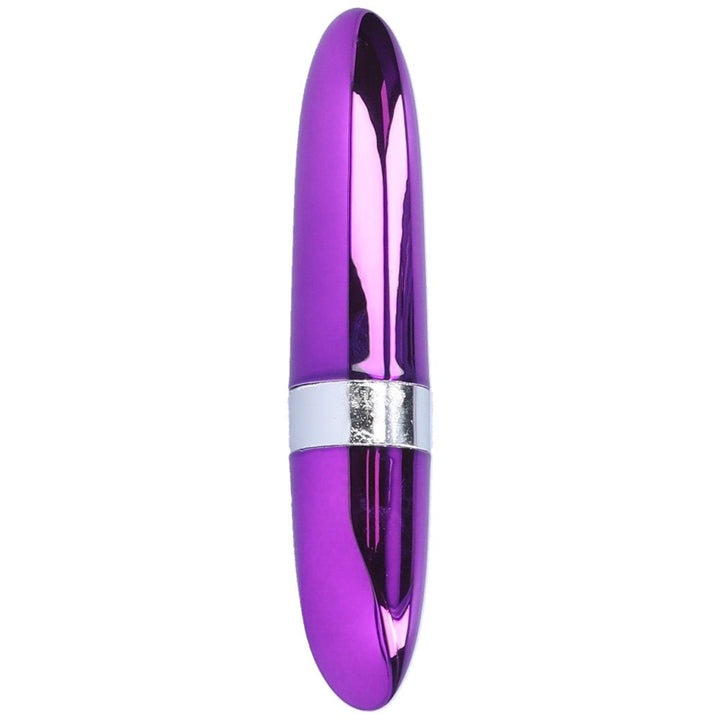 Bird's eye view of purple discreet lipstick vibe with cover on.