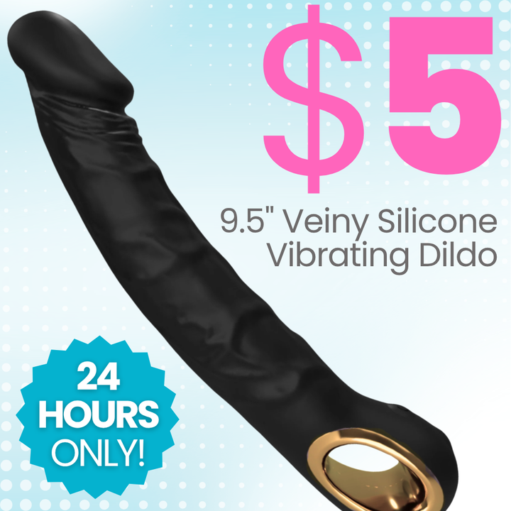 FREE silicone dildo vibe in black - 24 hours only