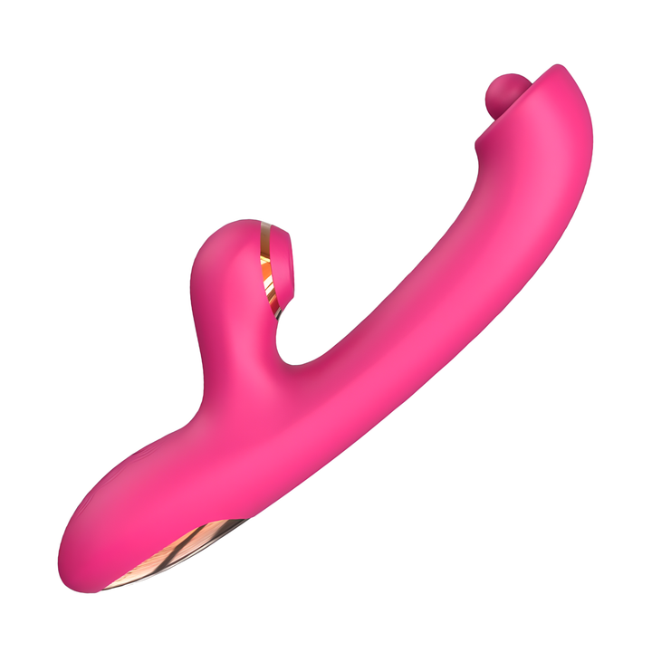 side view of Pinpoint G-Spot Rotating Clit Suction Dual Action Vibrator  