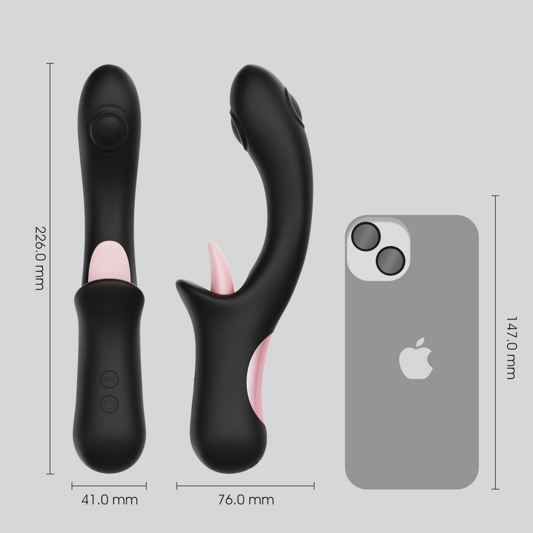 Lick & Knock - Thumping & Licking Rabbit  next to iphone for scale 