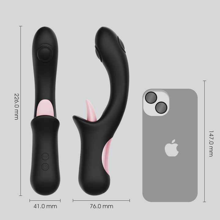 Lick & Knock - Thumping & Licking Rabbit  next to iphone for scale 
