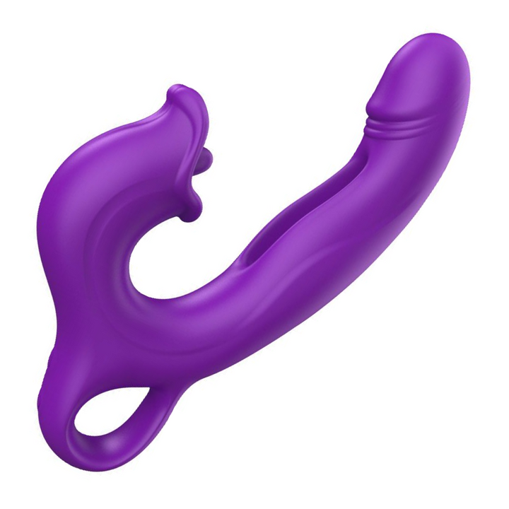 angled side view of Flapping Vibrator with licking tongue  view of flapper 