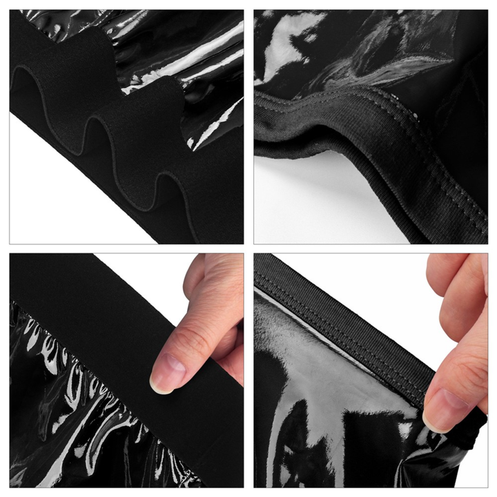 four product close ups of INGEN Chic Strap-On Shorts 