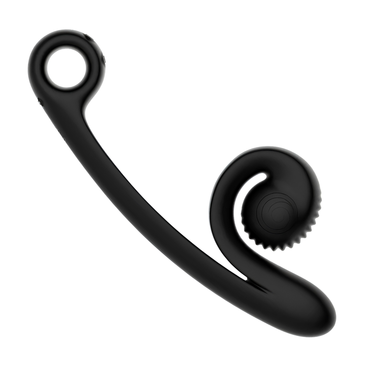SVibe Snail CURVE Rechargeable Silicone Vibrator with Clitoral Stimulator made from silky smooth silicone 