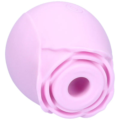 View of pink rose air pulse stimulator top.
