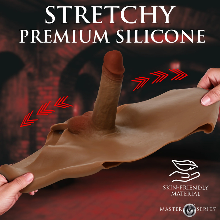 Master Series Hard-On Briefs Silicone Penis Panties stretchy premium silicone, skin friendly material 