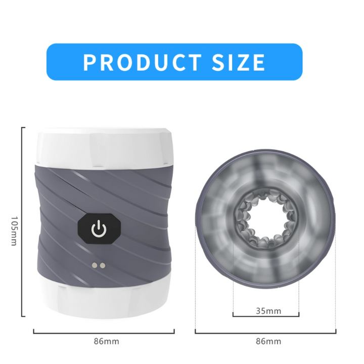 Discreet masturbator cup size
