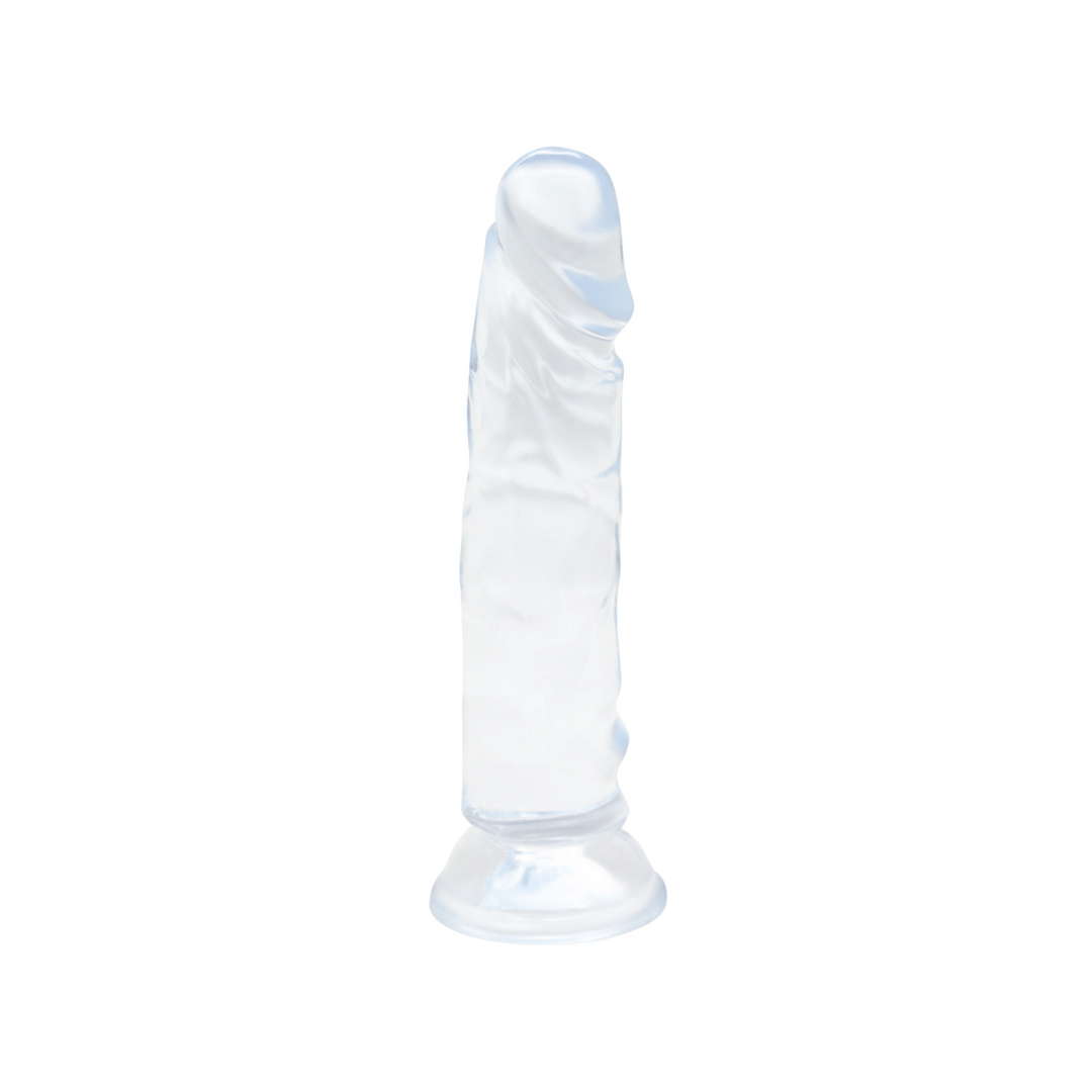 Large clear silicone dildo 
